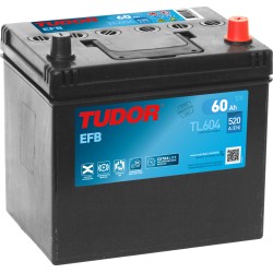 Batería TUDOR TL604 12V 60Ah 520A EFB